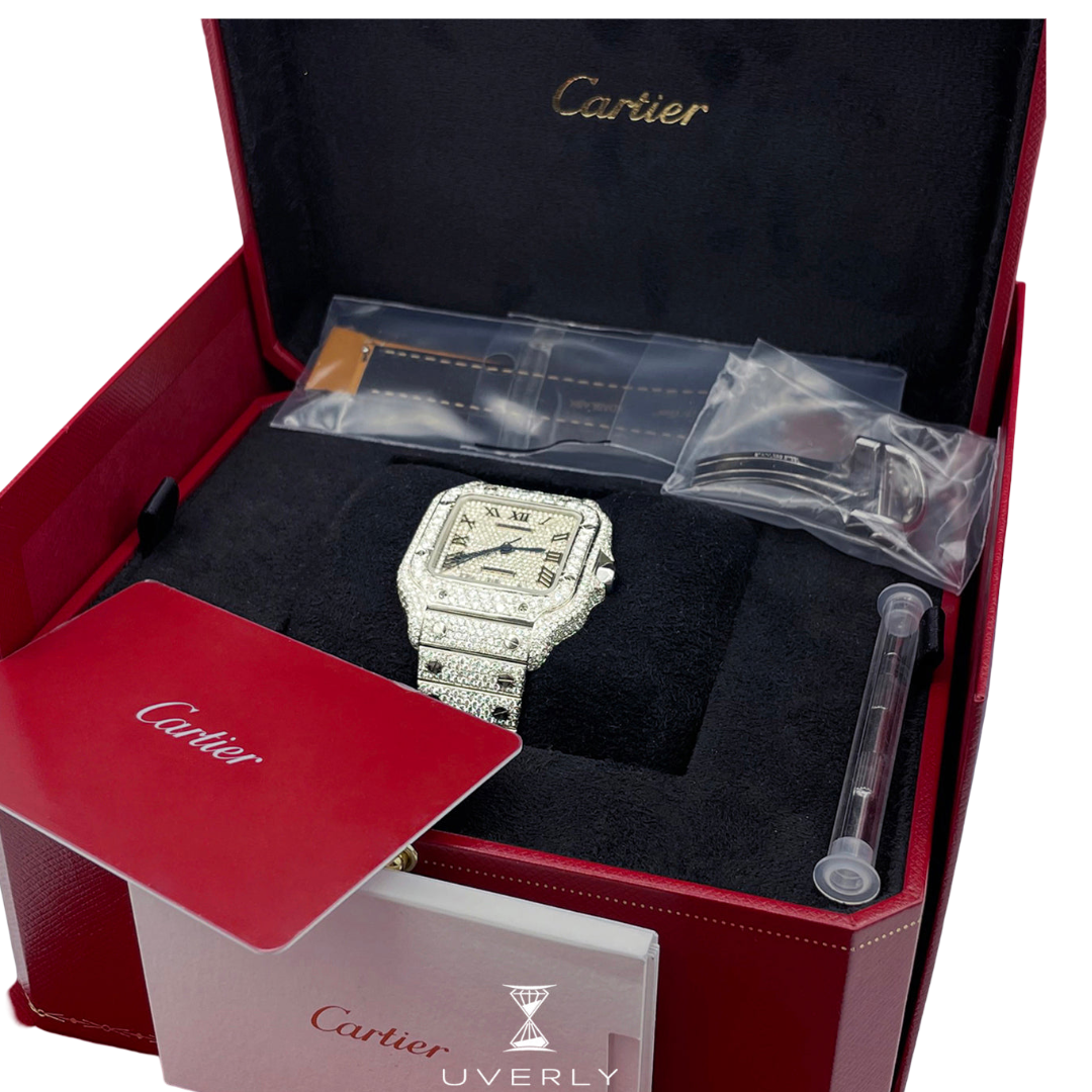 Moissanite Cartier Santos (ICED OUT)