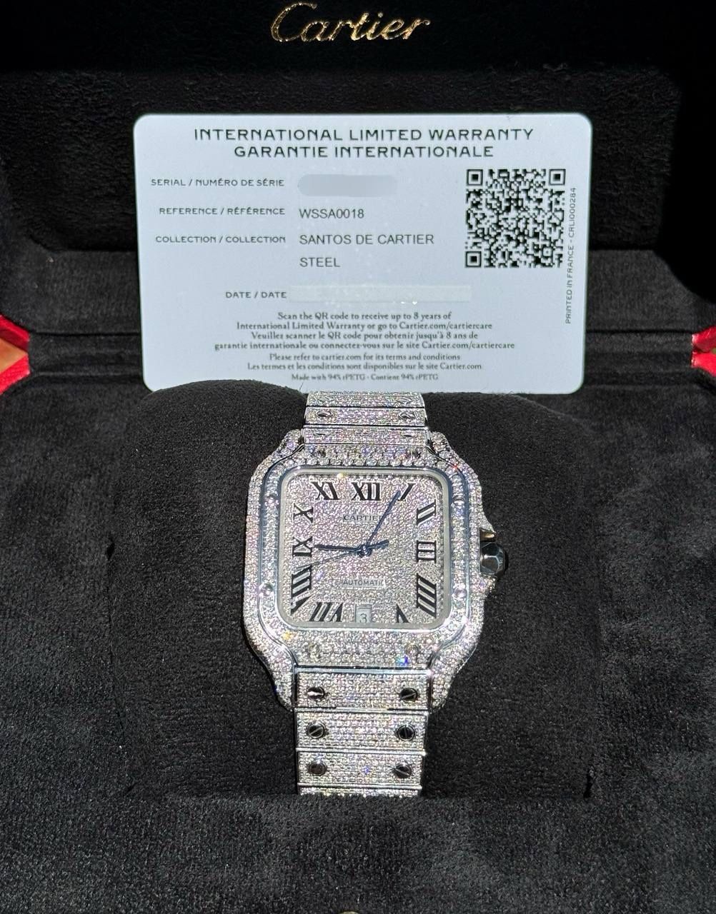 Moissanite Cartier Santos (ICED OUT)